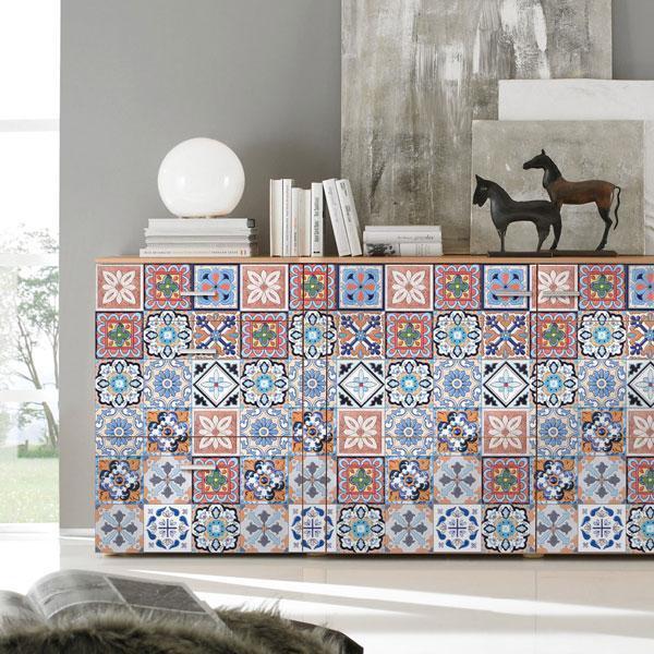 Mediterranean Waterproof Wall Floor Tile Stickers (Set of 25)