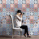 Mediterranean Waterproof Wall Floor Tile Stickers (Set of 25)