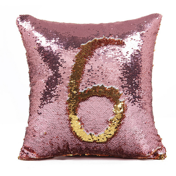 Mermaid Two Tone Sequin Pillow Cover (Various Colors)
