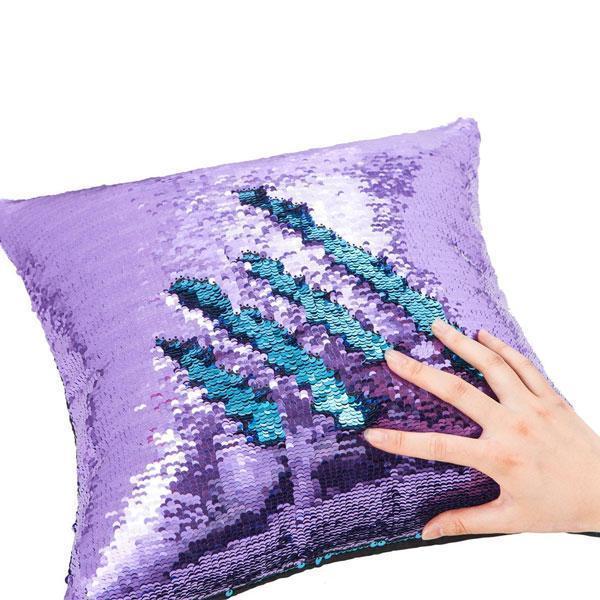 Mermaid Two Tone Sequin Pillow Cover (Various Colors)