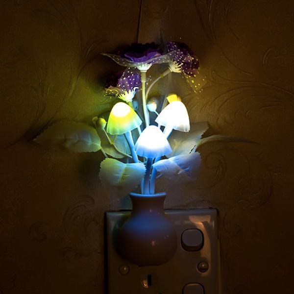 Mushroom Flower Color Changing Night Light