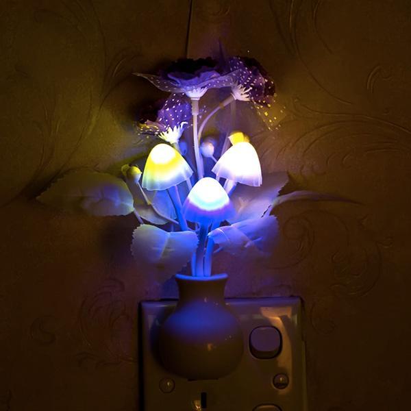 Mushroom Flower Color Changing Night Light