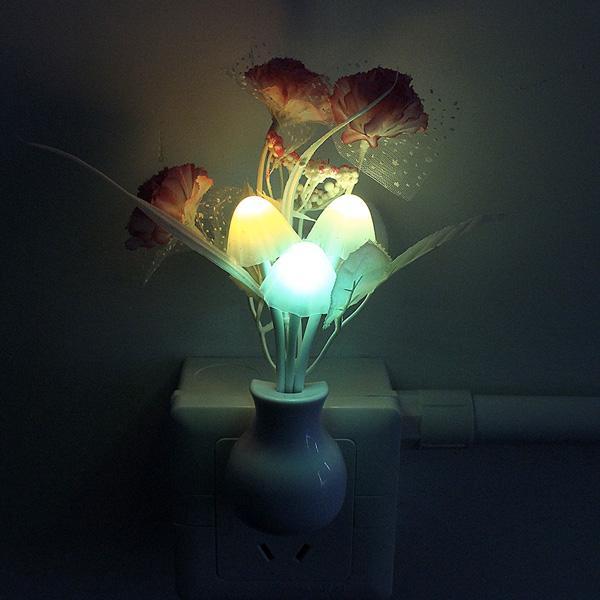 Mushroom Flower Color Changing Night Light