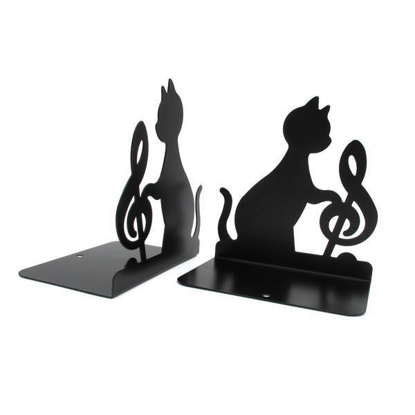 Musical Cat Metal Bookends (Various Designs)