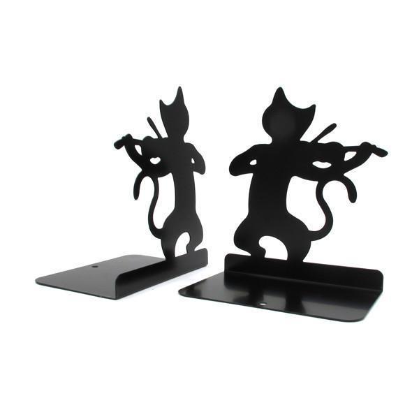Musical Cat Metal Bookends (Various Designs)