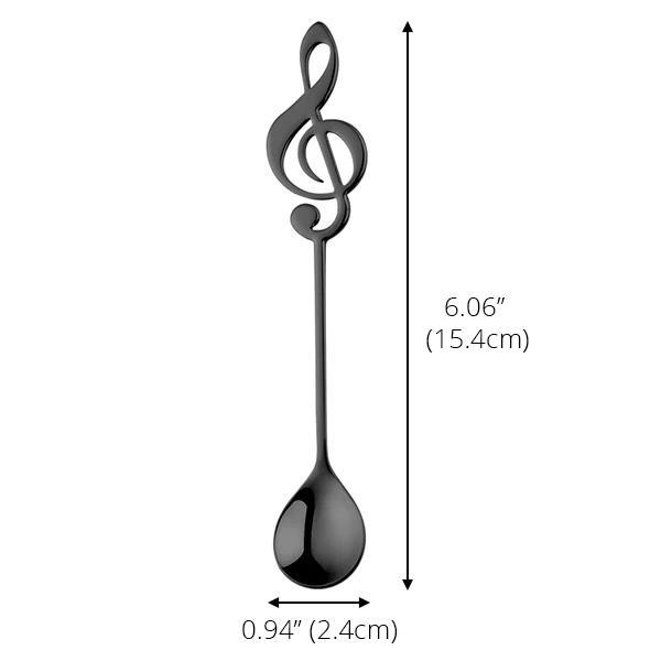 Musical Note Clef Spoon (Various Colors)