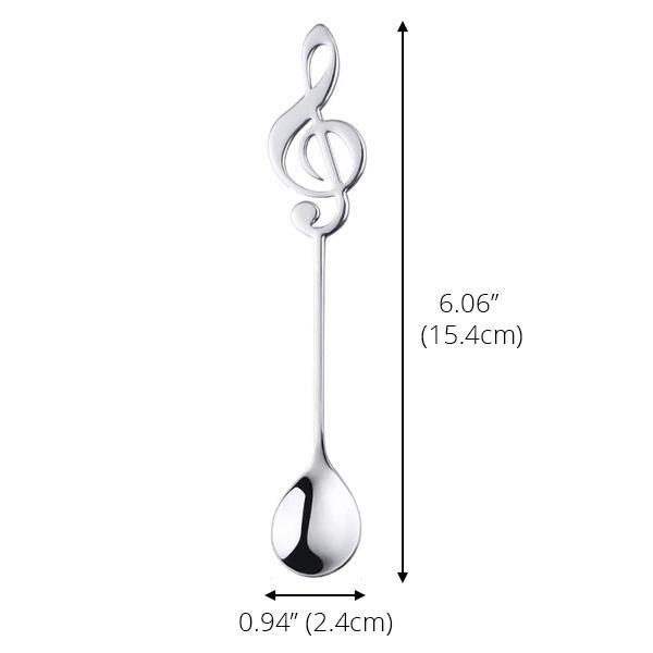 Musical Note Clef Spoon (Various Colors)