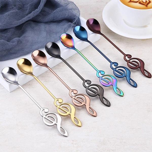 Musical Note Clef Spoon (Various Colors)
