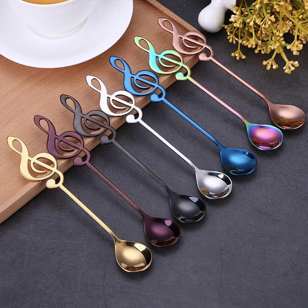 Musical Note Clef Spoon (Various Colors)