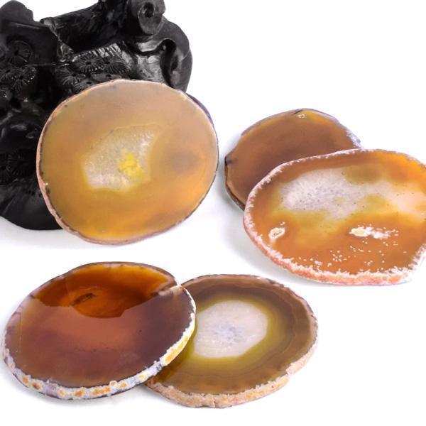 Natural Crystal Coasters (Various Gemstones)