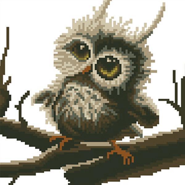 Owl 5D Rhinestone Painting