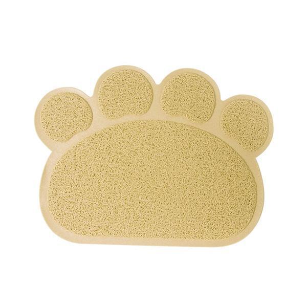 Paw Print Pet Feeding Litter Mat (Various Colors)
