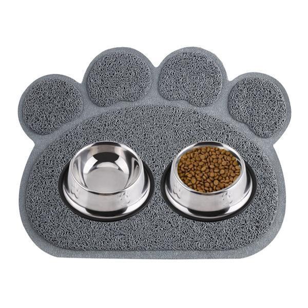 Paw Print Pet Feeding Litter Mat (Various Colors)
