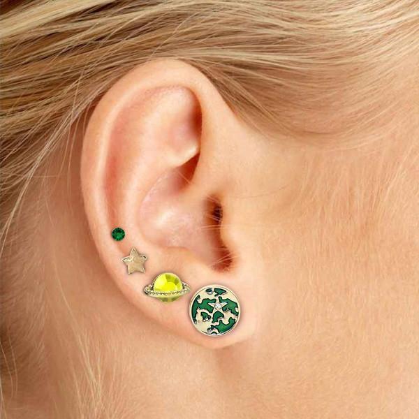 Planetary System Earrings Set (4 Pieces)