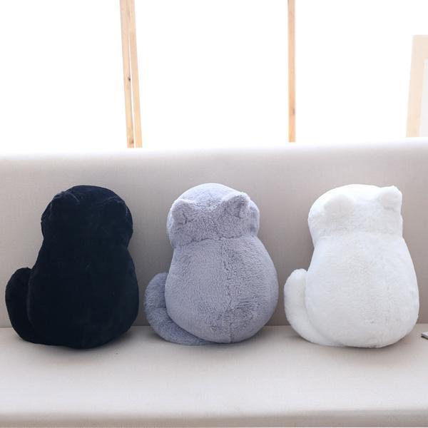 Plush Cat Cushion (Various Colors)