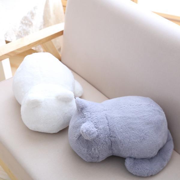Plush Cat Cushion (Various Colors)
