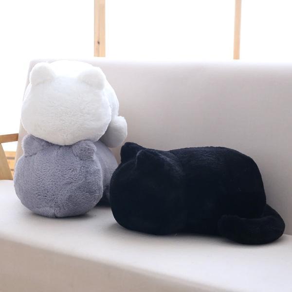 Plush Cat Cushion (Various Colors)