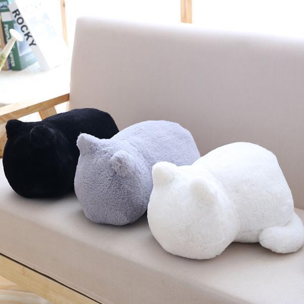 Plush Cat Cushion (Various Colors)