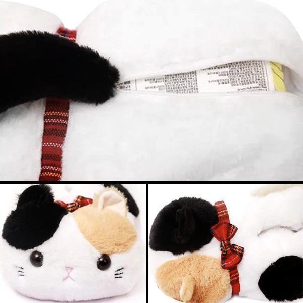 Plush Cat Tissue Box Cover (Various Designs)
