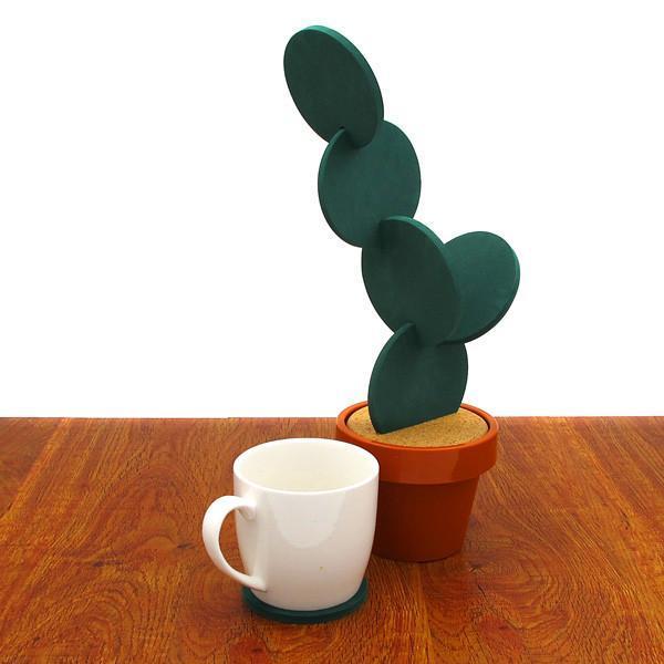 Potted Cactus Coasters