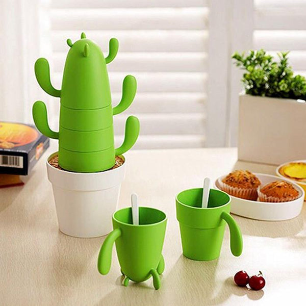 Potted Cactus Stackable Mugs