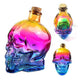 Rainbow Skull Glass Decanter