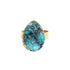 Raw Crystal Gold Plated Ring (Various Stones)