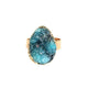 Raw Crystal Gold Plated Ring (Various Stones)