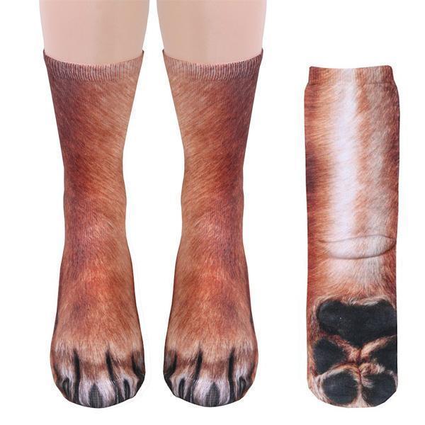 Realistic Animal Paw Socks (Various Designs)