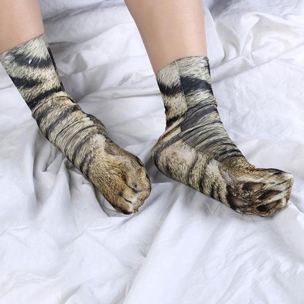 Realistic Animal Paw Socks (Various Designs)