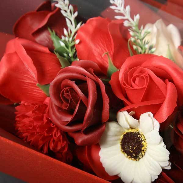Realistic Bath Soap Rose Bouquet (Various Colors)