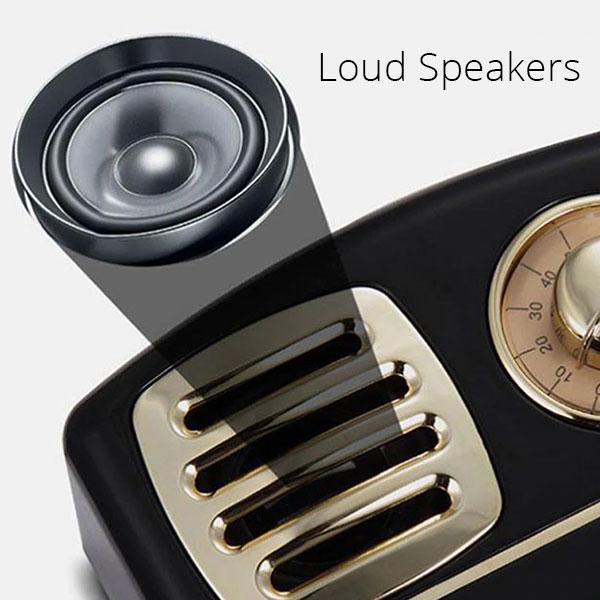 Retro Radio Portable Bluetooth Speaker (Various Colors)