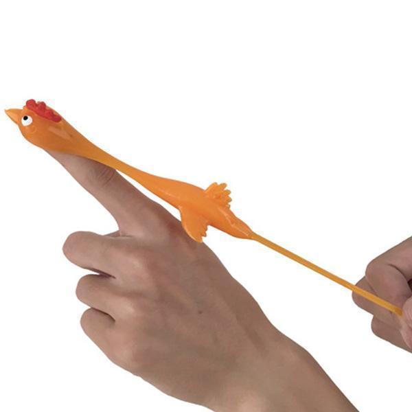 Rubber Band Chicken Prank Toy (Various Colors)