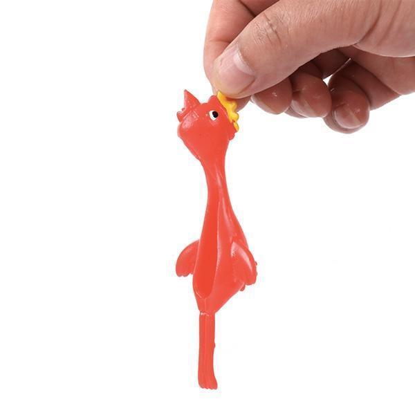 Rubber Band Chicken Prank Toy (Various Colors)