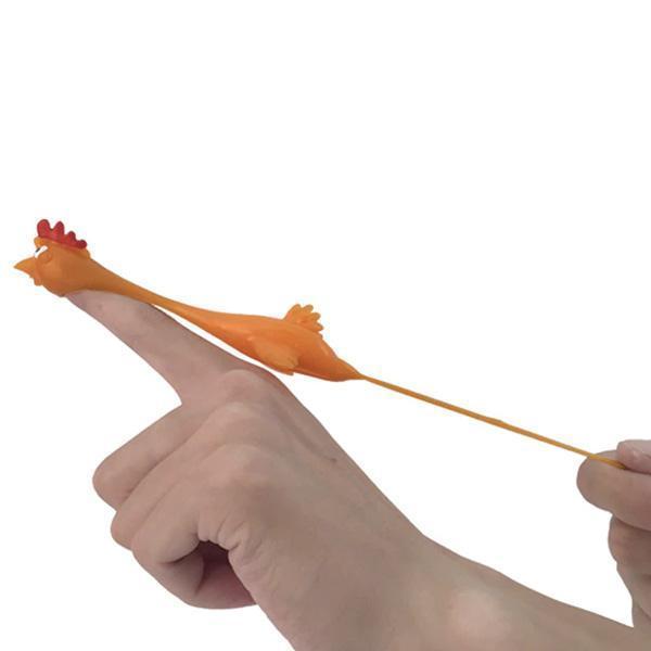 Rubber Band Chicken Prank Toy (Various Colors)