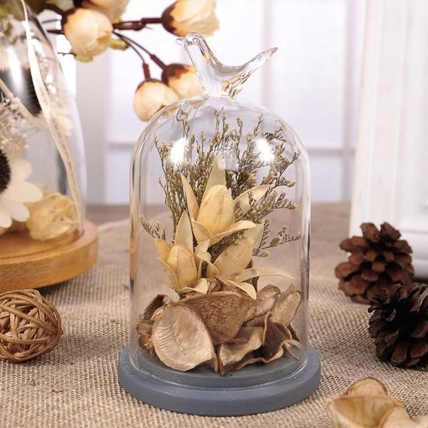 Rustic Bird Dome Glass Vase (Various Sizes)