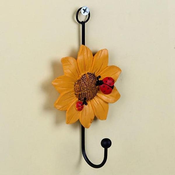 Rustic Flower and Letter Iron Hooks (Various Designs)
