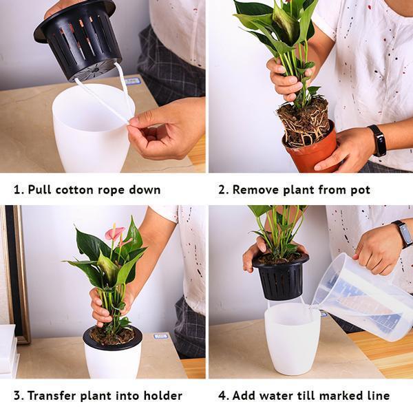 Self Watering Flower Pots (Various Sizes)