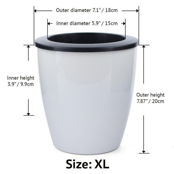 Self Watering Flower Pots (Various Sizes)