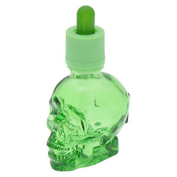 Skull Glass Dropper Bottle (Various Color)