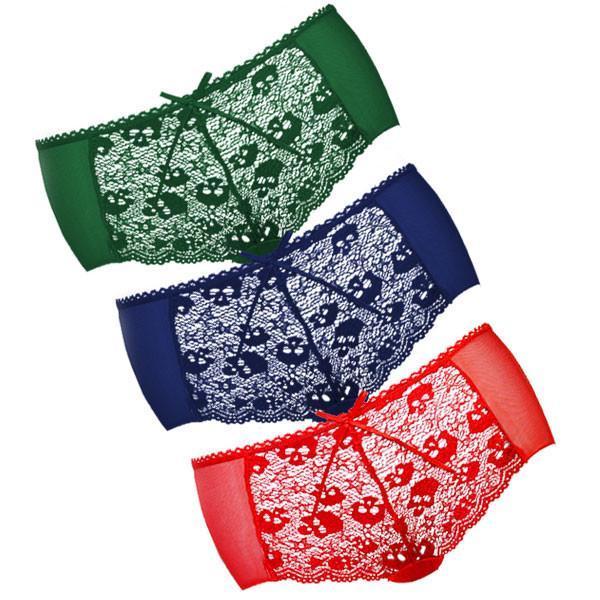 Skull Lace Panties (Various Colors)