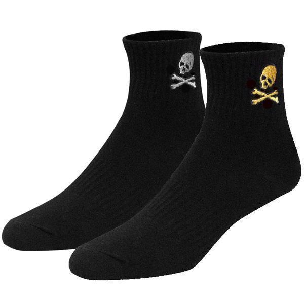Skull Thick Crew Socks (Various Colors)