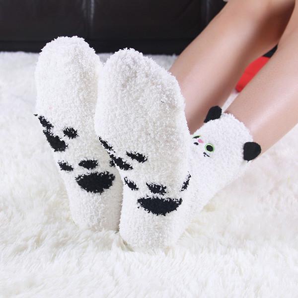 Soft Kitty Indoor Socks (Various Colors)