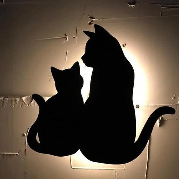 Sound Activated Cat Night Light (Various Designs)