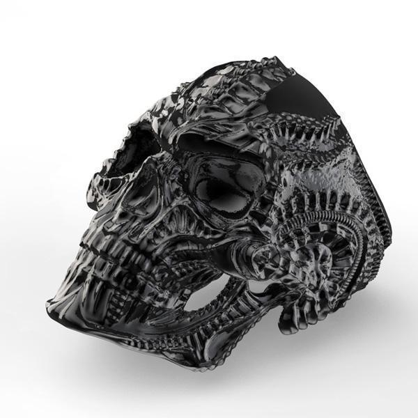 Stainless Steel Skull Ring (Various Colors)
