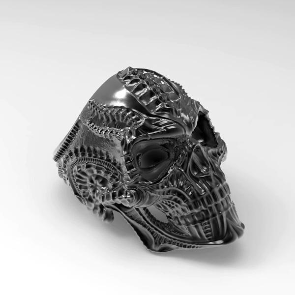 Stainless Steel Skull Ring (Various Colors)