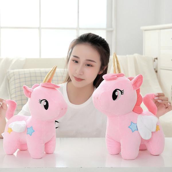 Winged Unicorn Stuffed Toy (Various Colors)