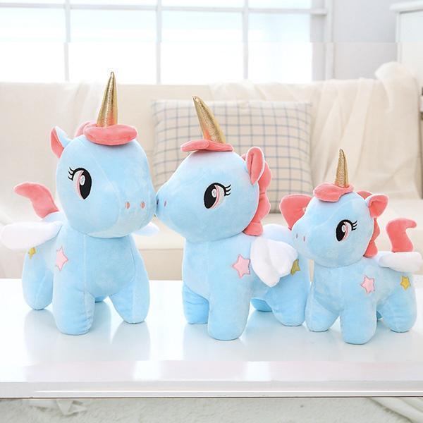 Winged Unicorn Stuffed Toy (Various Colors)
