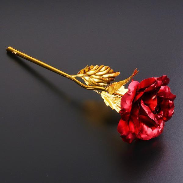 24K Gold Foil Rose With Box (Various Colors)