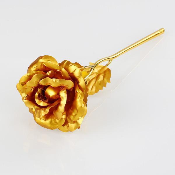 24K Gold Foil Rose With Box (Various Colors)
